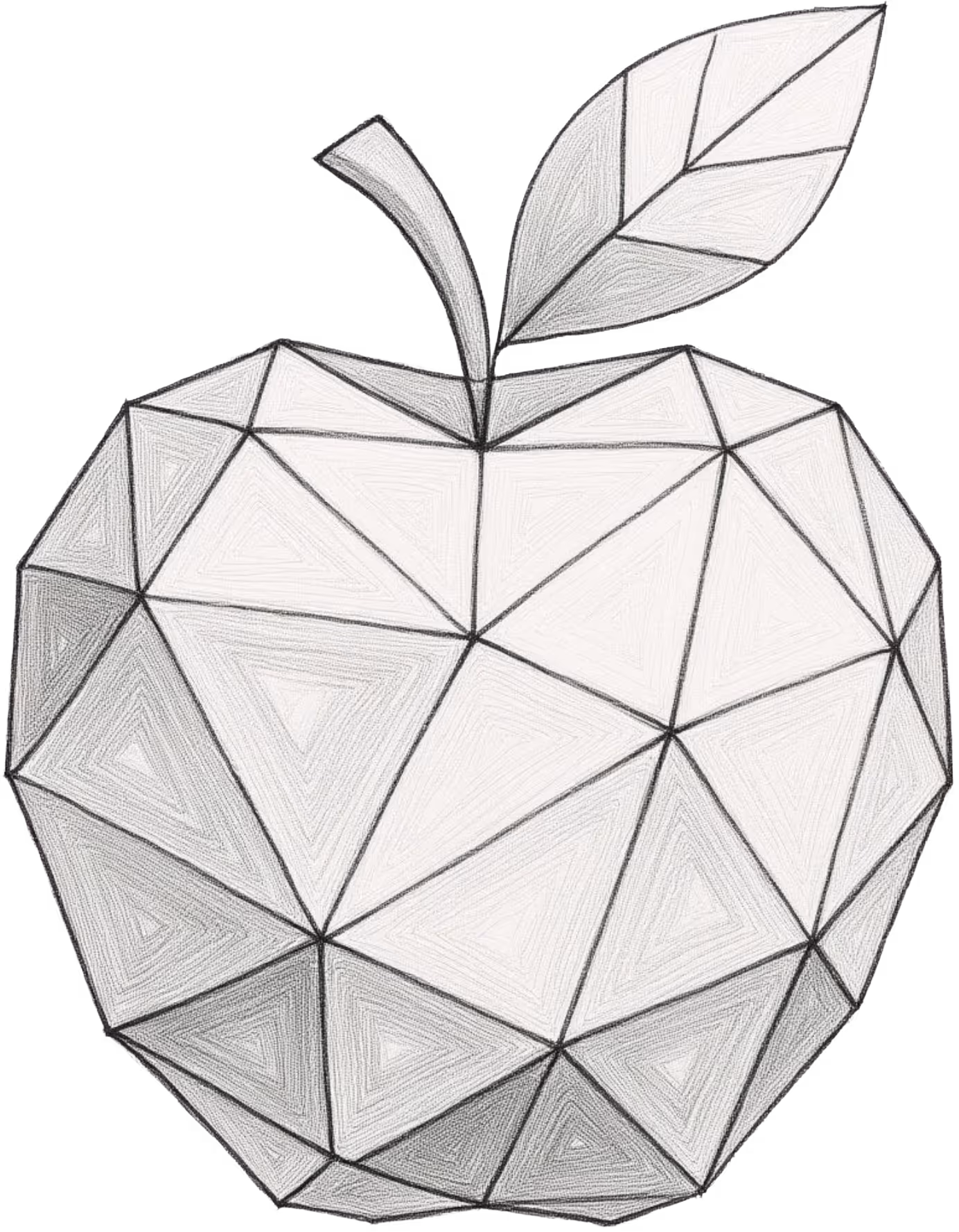 Orchard sketch - initial view